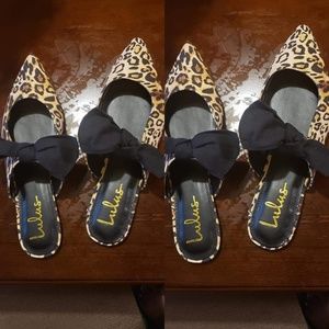Lulu's leopard print mules